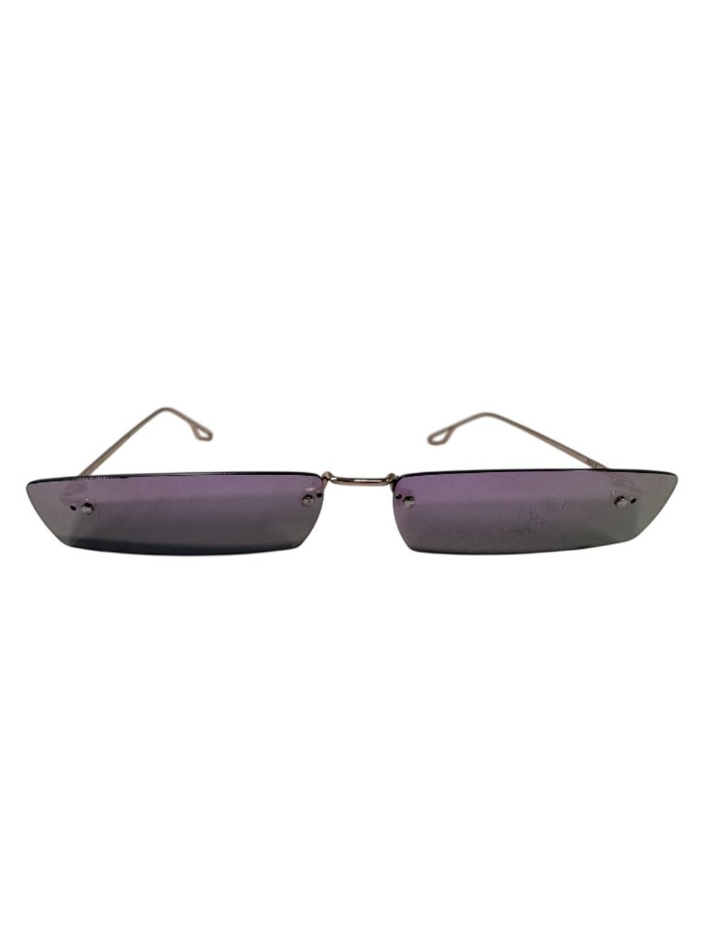 Philo Eyewear Lara Sunglasses in Rose Gold/Mirrored Purple